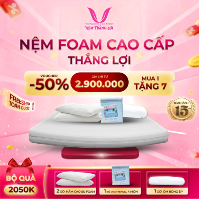 NỆM CAO SU FOAM CAO CẤP THẮNG LỢI