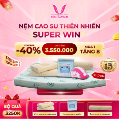 NỆM CAO SU THIÊN NHIÊN SUPER WIN THẮNG LỢI